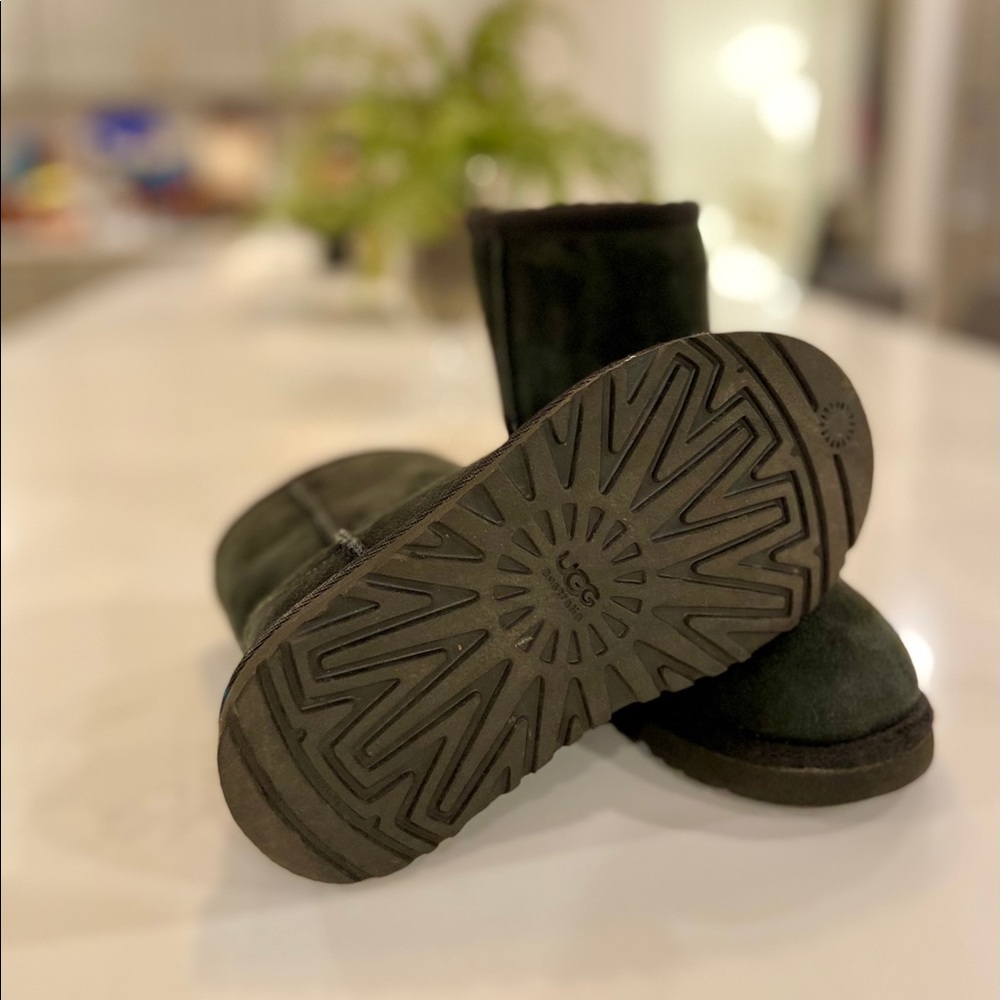 Kids Black Ugg Boots Size K11